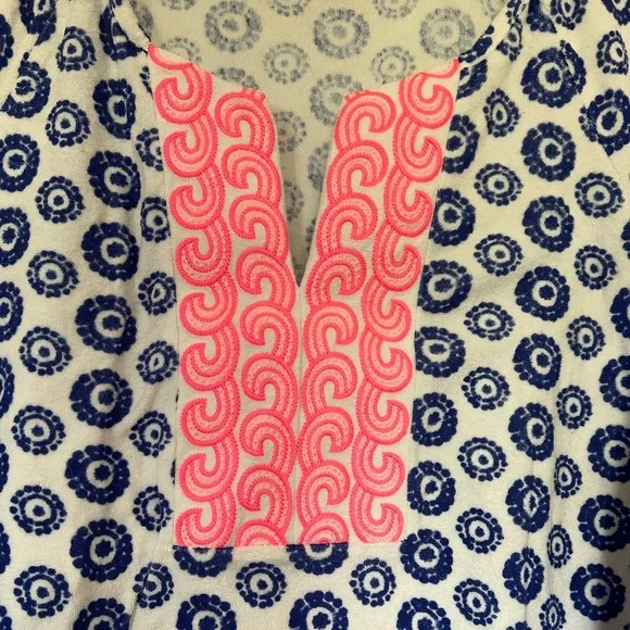 Vineyard Vines Navy and Hot Pink Tunic Top - Picture 3 of 5